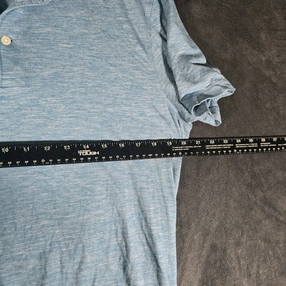 J.Crew Performance Polo Shirt Mens Medium Blue Short Sleeve Casual Golf‎